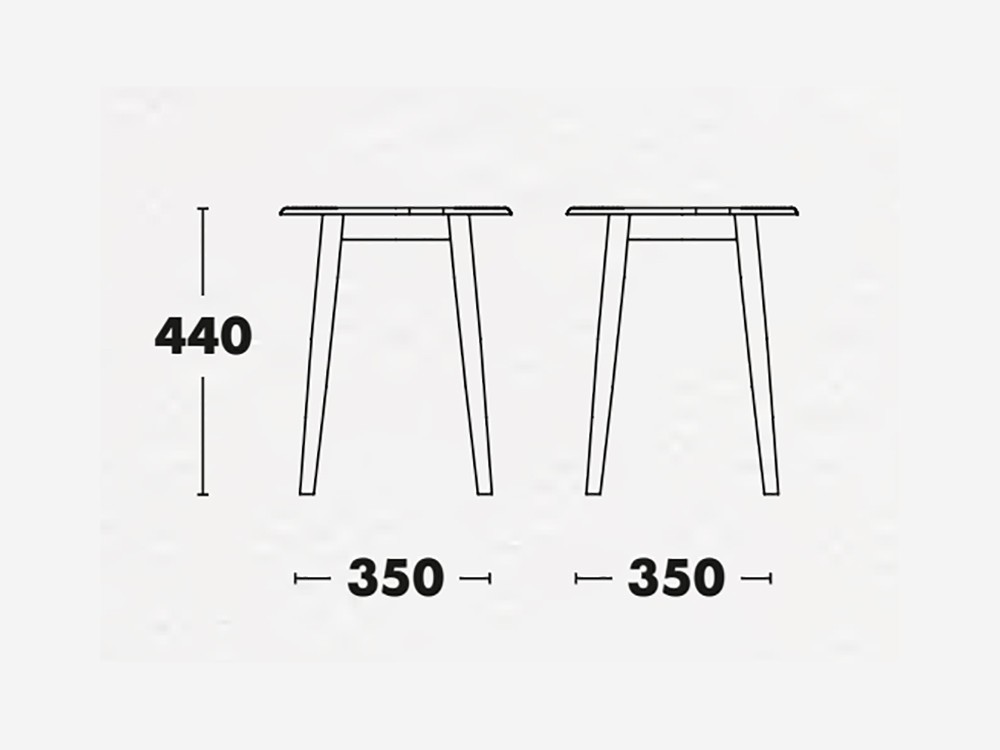 Taburete alto o bajo Oto