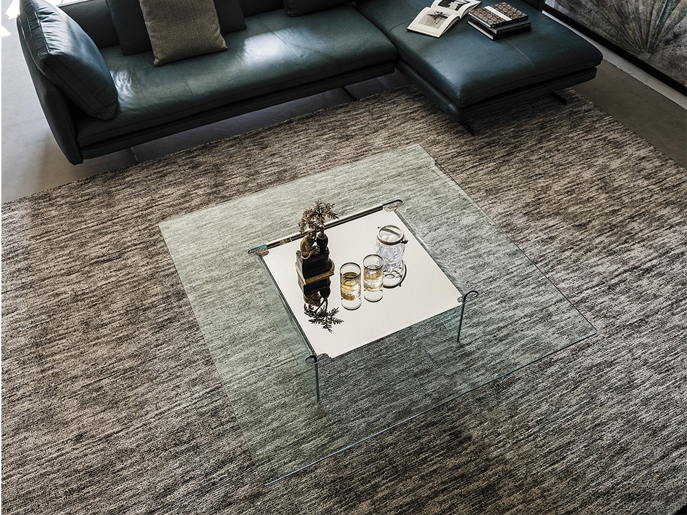 Mesa de centro en cristal Carré Cattelan Italia