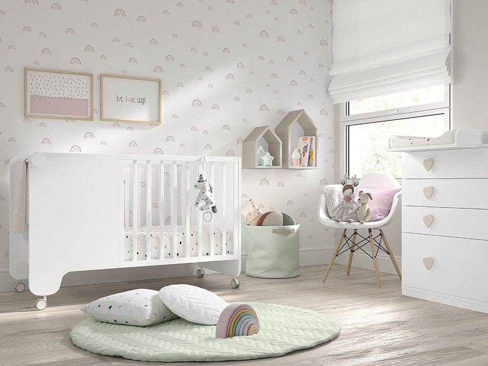 Cuna con ruedas Soft 120x60cm de Ros - 7