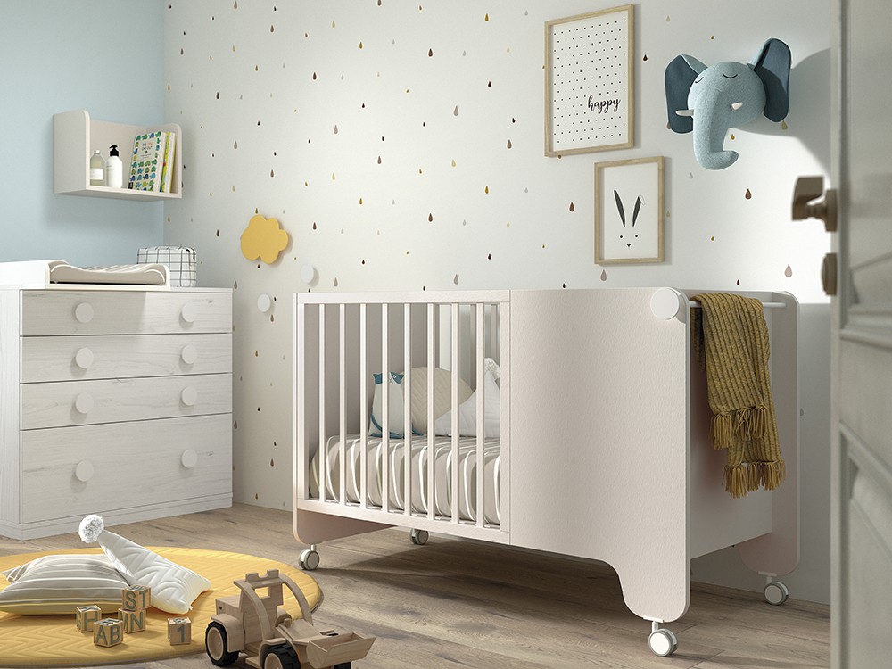 Cuna con ruedas Soft 120x60cm de Ros - 1