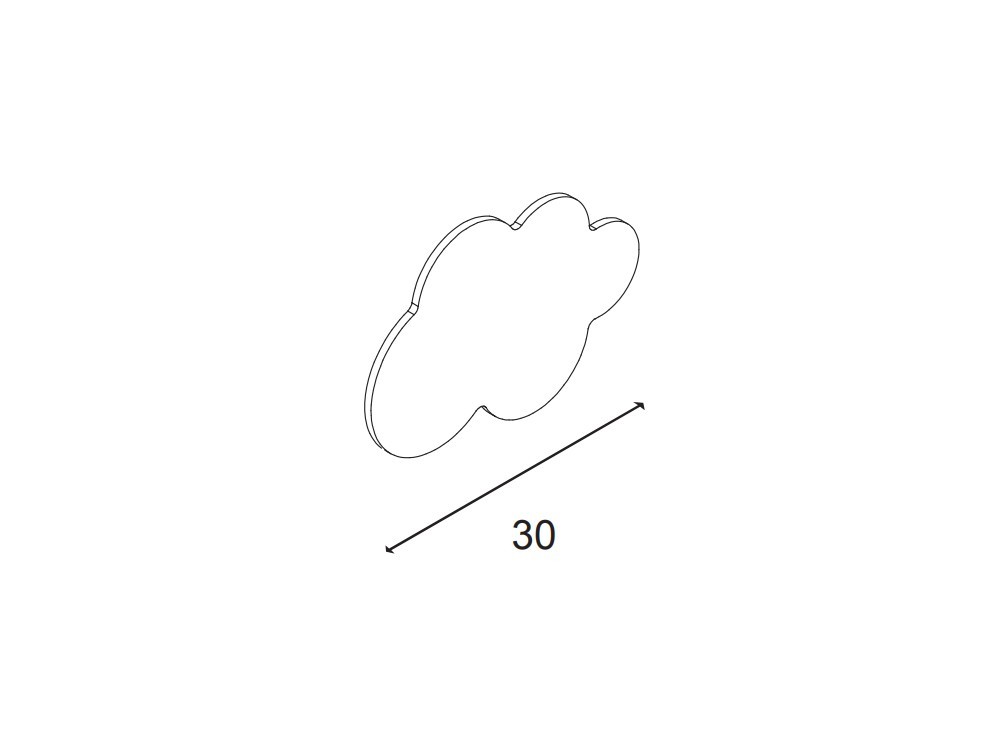 Silueta decorativa nube Ros Mini - 11