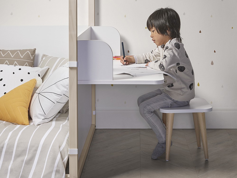 Cabecero con escritorio para cama casita Ros Mini - 2