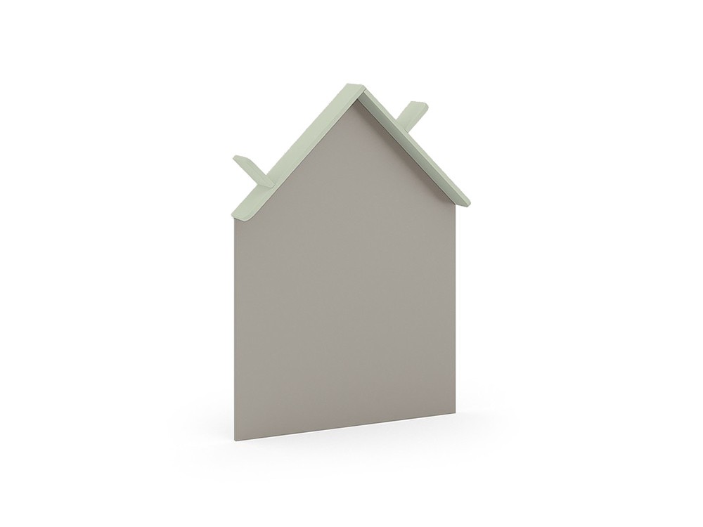 Pizarra silueta de casita con estante para libros ros mini mood agua