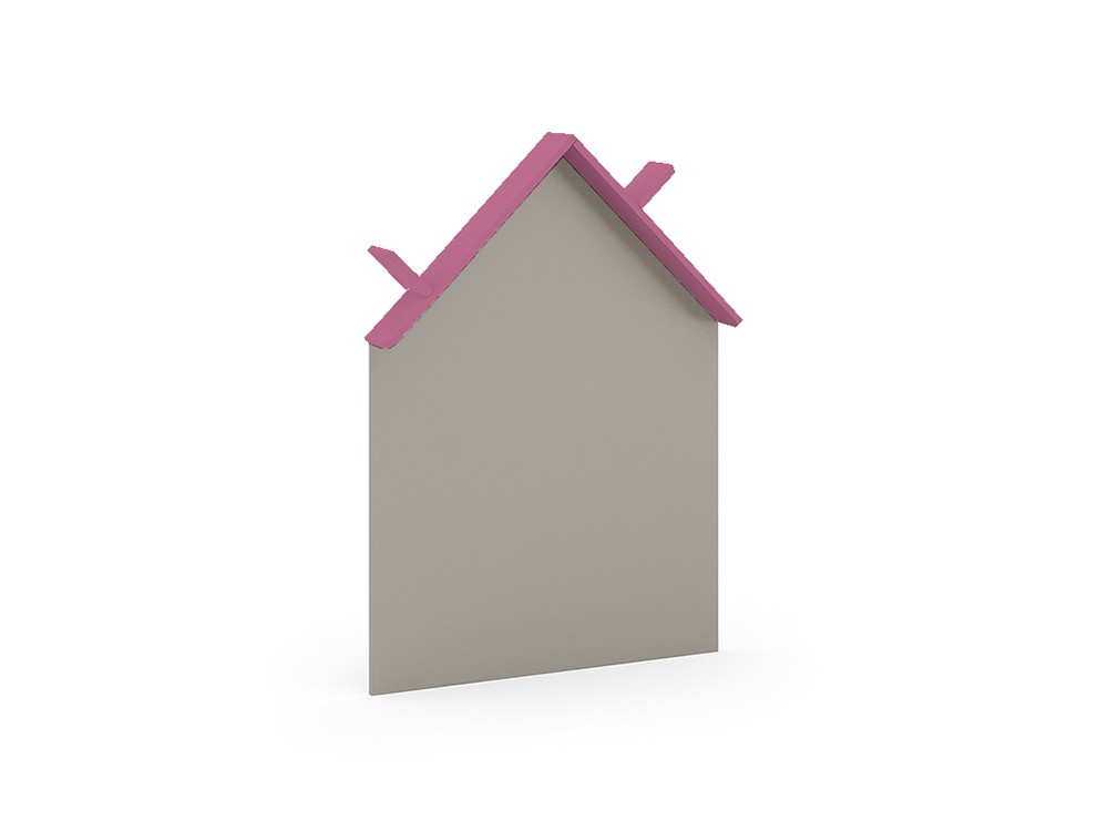 Pizarra silueta de casita con estante para libros ros mini mood fucsia