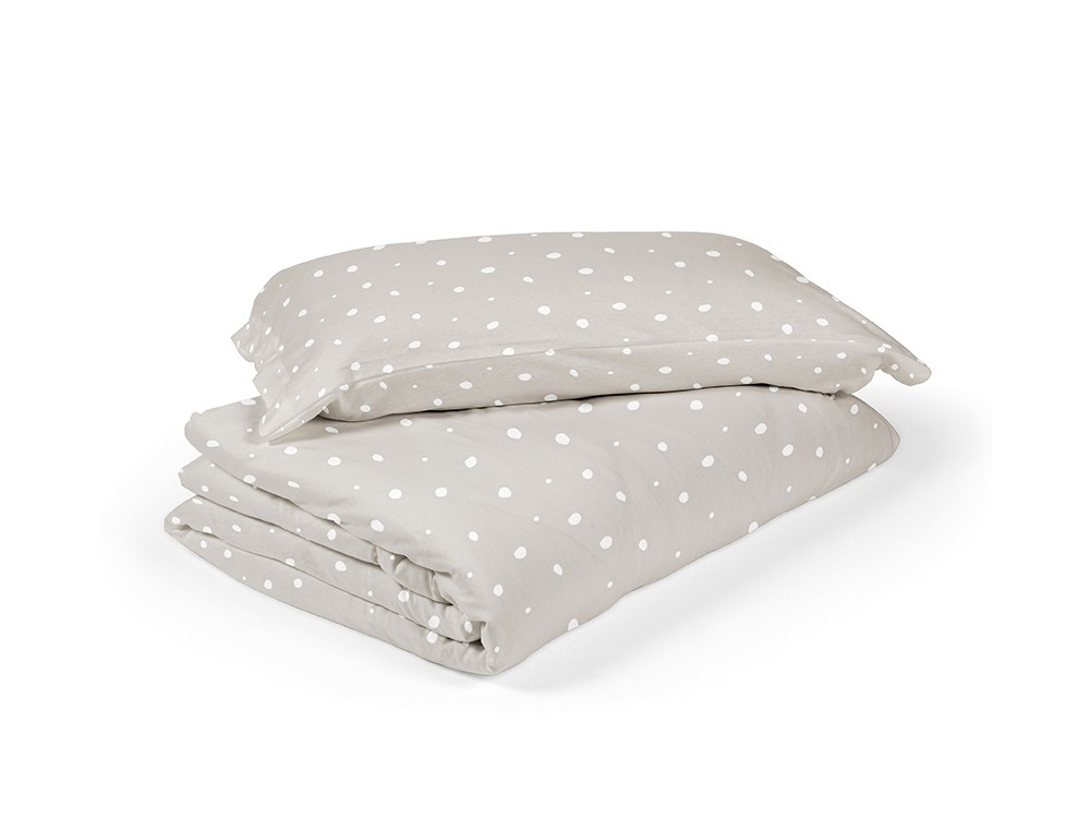 funda nórdica para cuna y maxicuna dots caliza