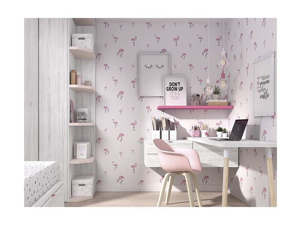 Papel pintado flamingo mood
