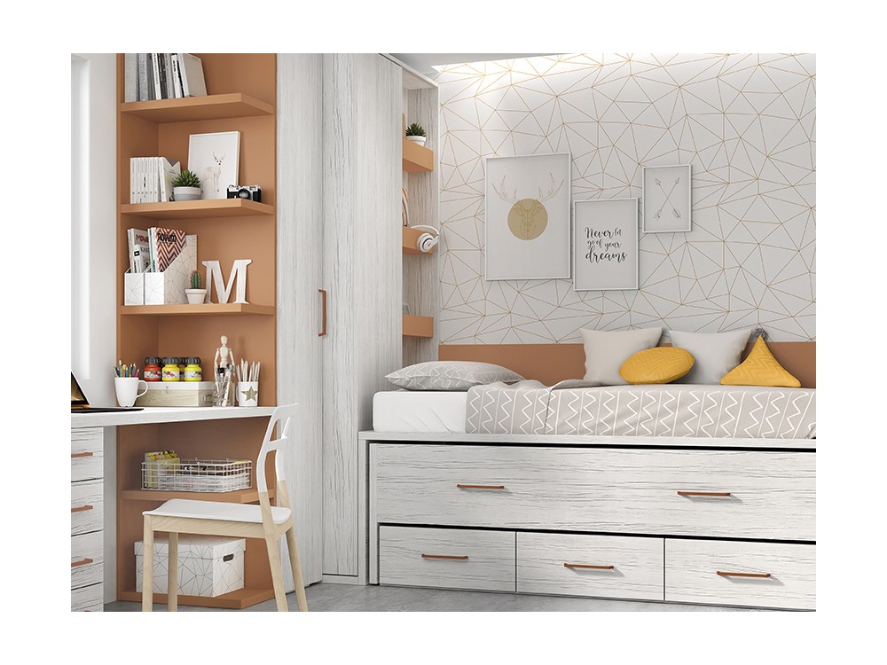 papel pintado Origami greda