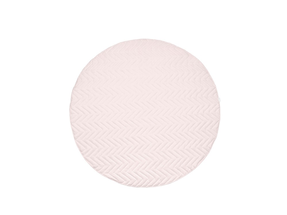 Alfombra lisa con costura zig-zag malva
