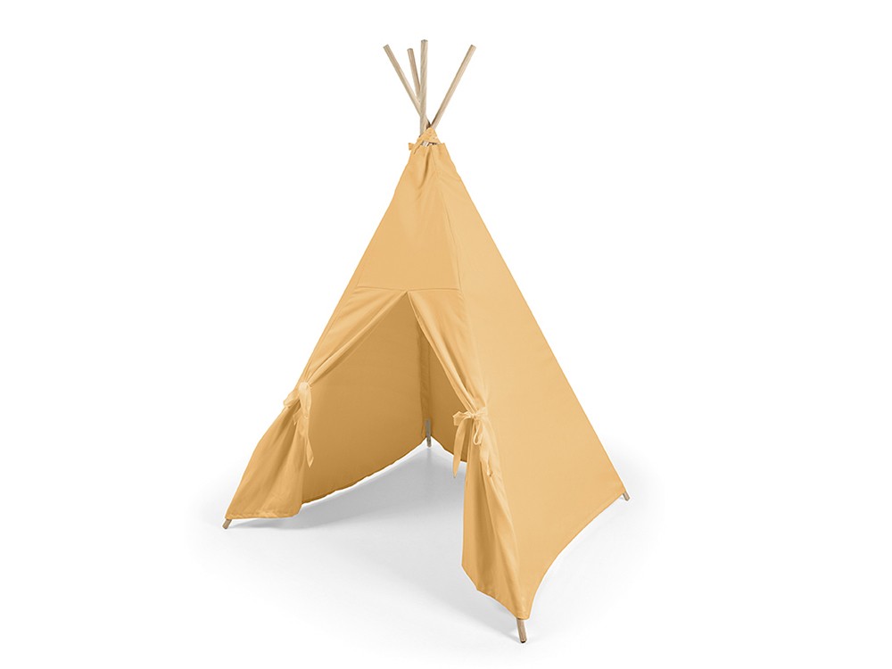 Tipi de juegos liso ocre