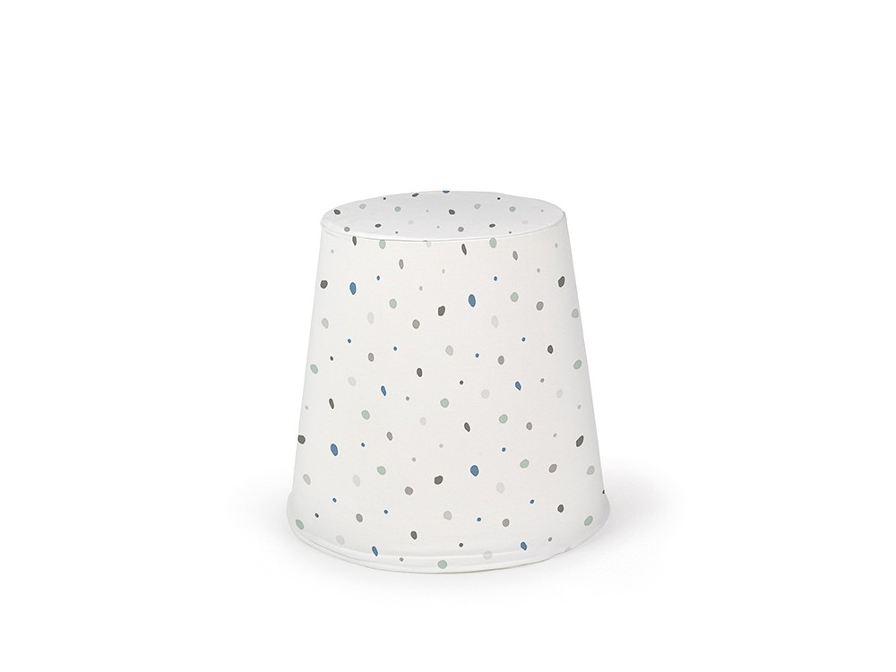 puff cónico relleno de espuma con exterior de algodón dots combi