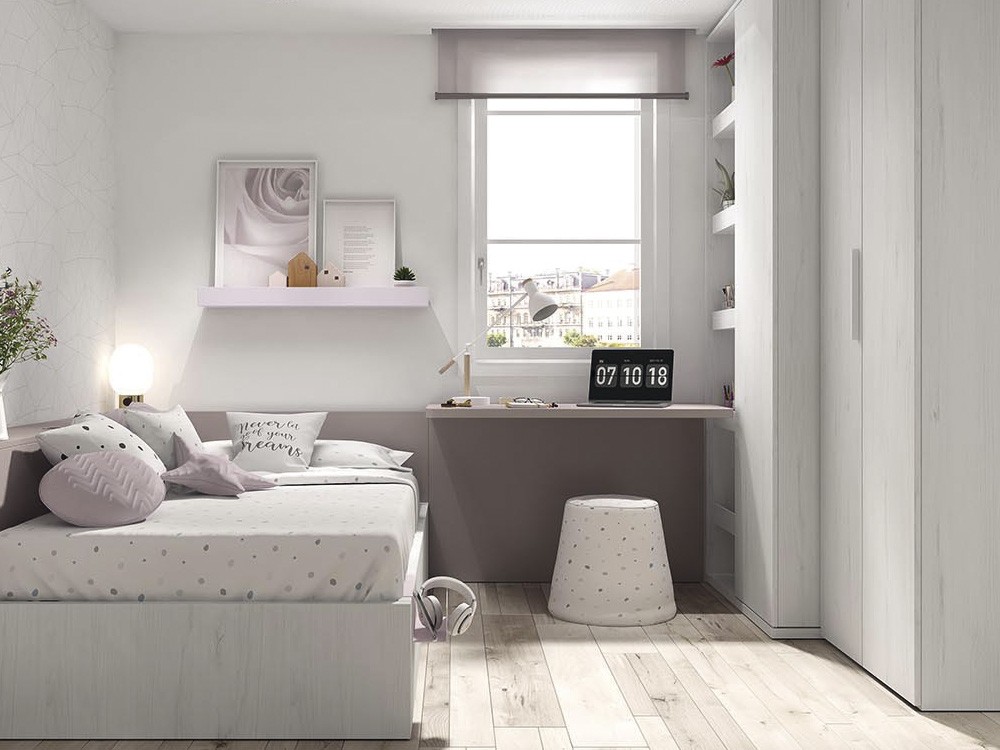 puff cónico relleno de espuma con exterior de algodón dots combi