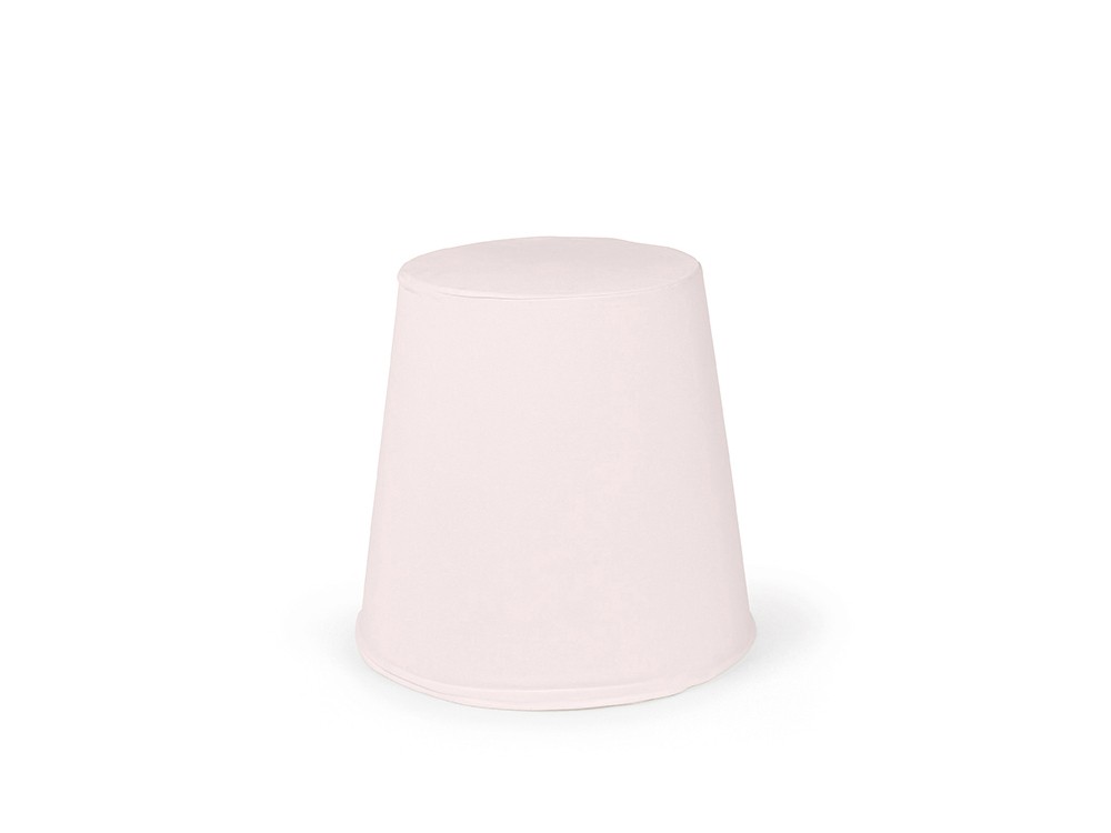 puff cónico de espuma con tapizado en tejido panamá liso malva