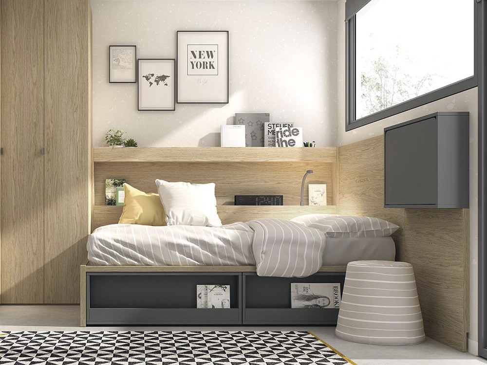 puff cónico de espuma con tapizado en tejido panamá lines caliza