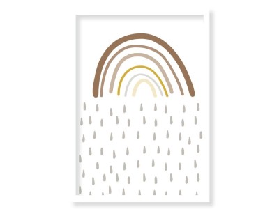 cuadro enmarcado rainbow mood mini greda