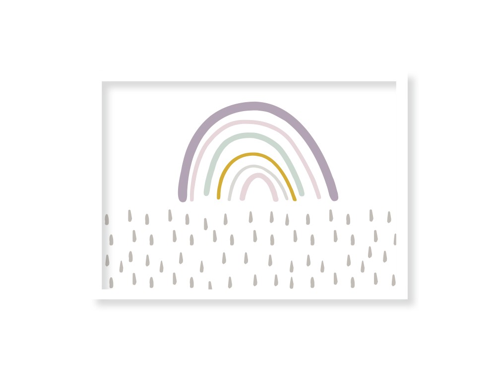 cuadro enmarcado arco iris mood mini violana
