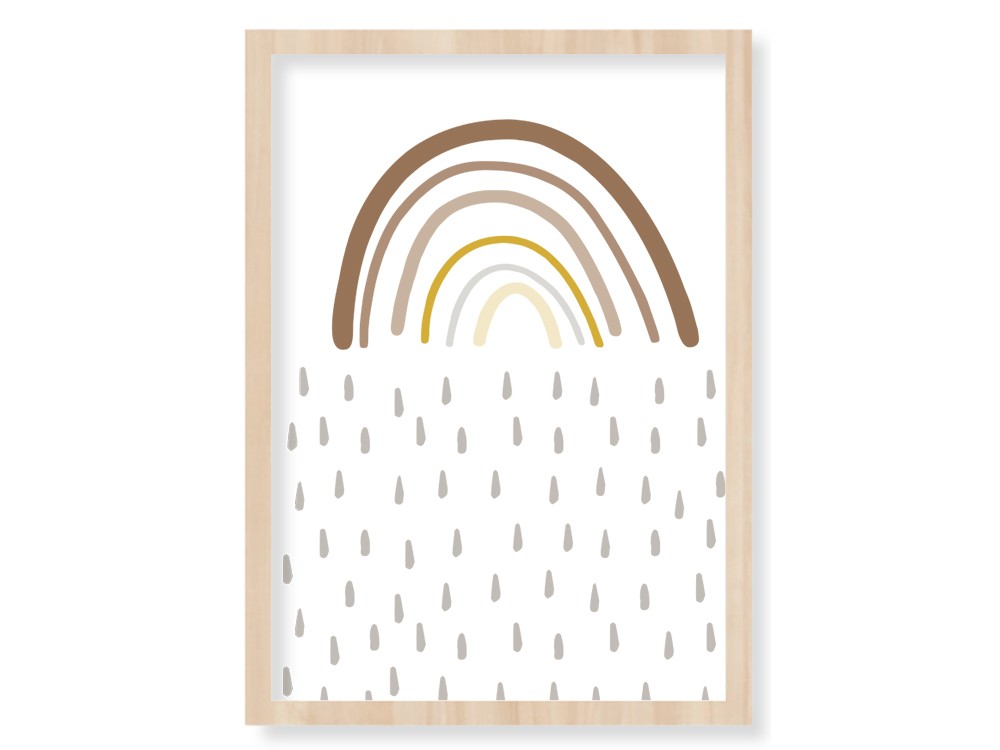 cuadro enmarcado rainbow mood mini greda