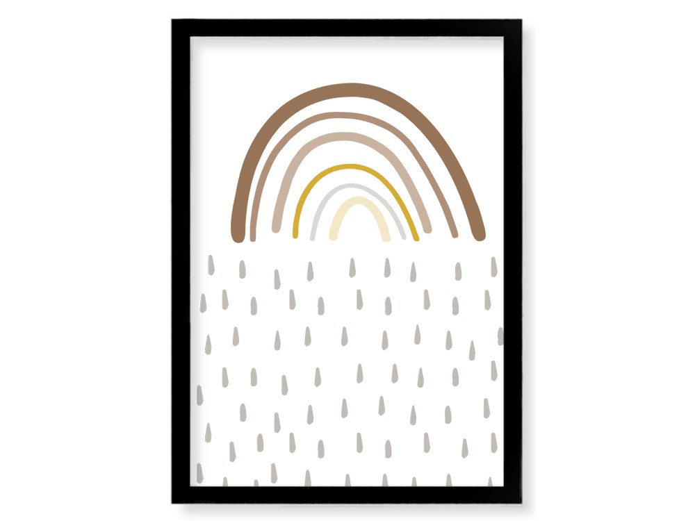 cuadro enmarcado rainbow mood mini greda