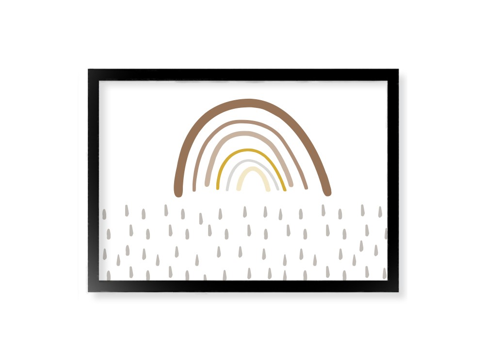 cuadro enmarcado arco iris mood mini greda