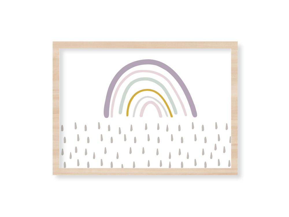 cuadro enmarcado arco iris mood mini violana