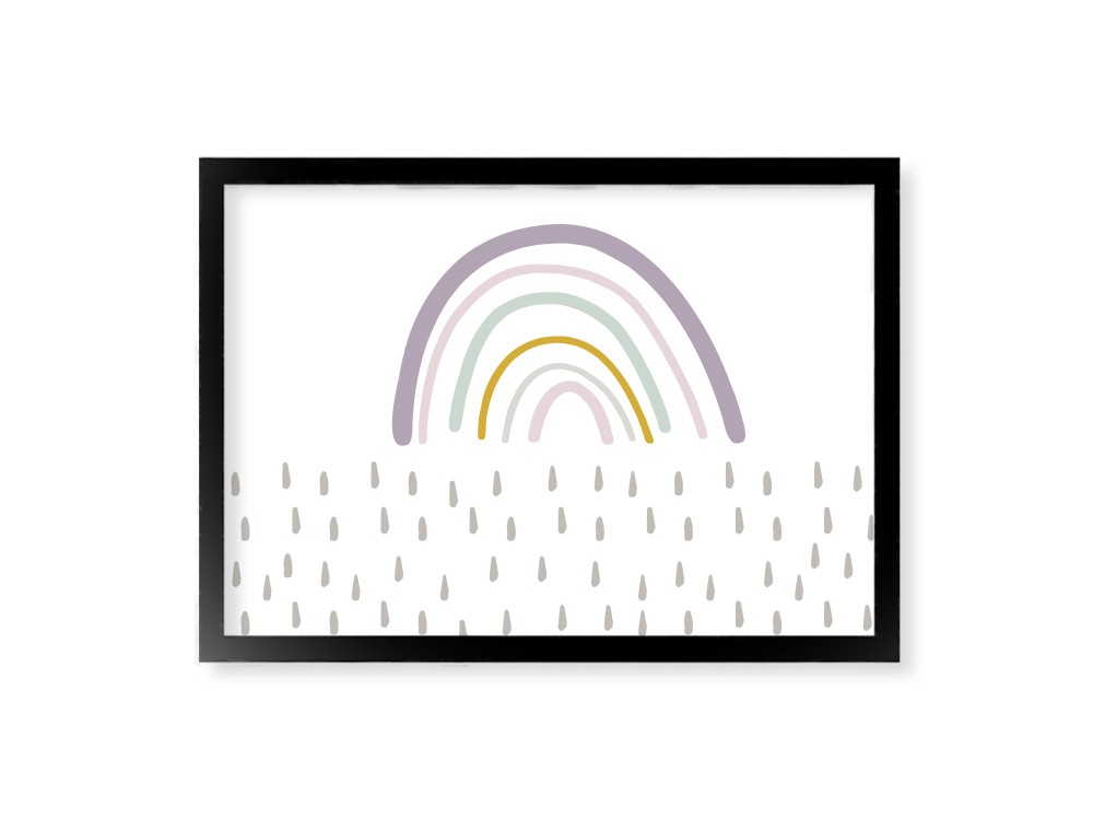 cuadro enmarcado arco iris mood mini violana