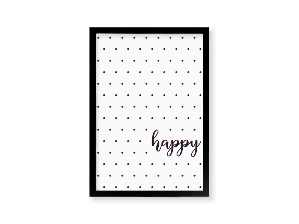 cuadro enmarcado Happy elige marco