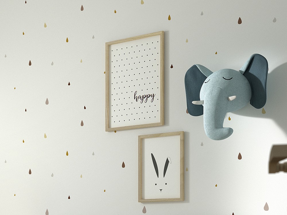 cuadro enmarcado Happy elige marco