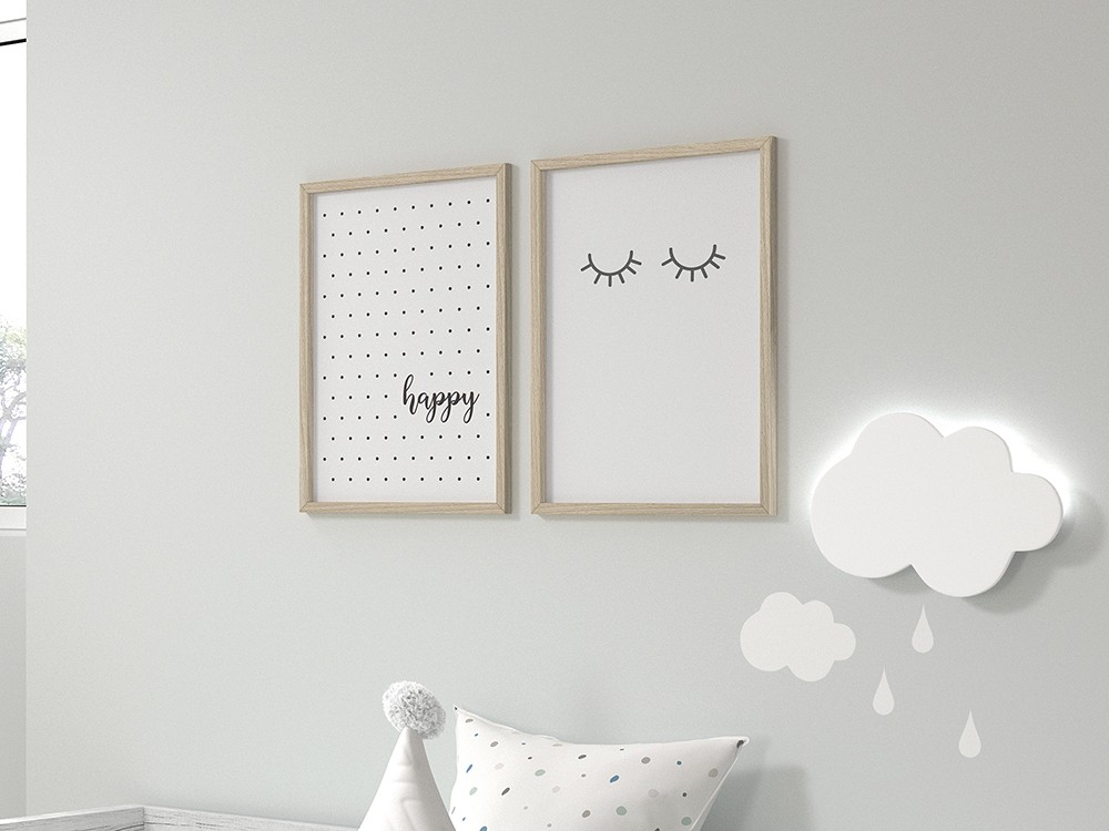 Cuadro enmarcado Pestañas en dos medidas con marcos a escoger