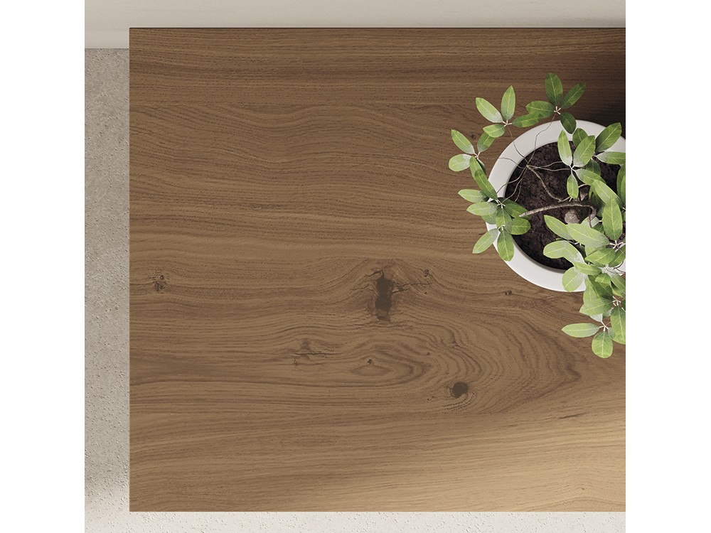 composición para salón con estante con luz, cargador para móvil y estantería colgada irregular Vive