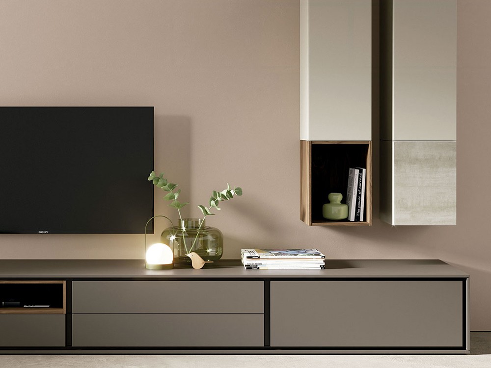 Mueble de salón con puerta verticales New Book Vive - 2