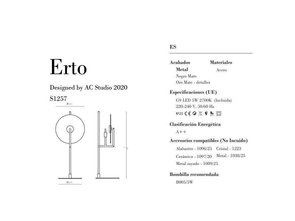Lámpara de sobremesa Erto Aromas del Campo - 21