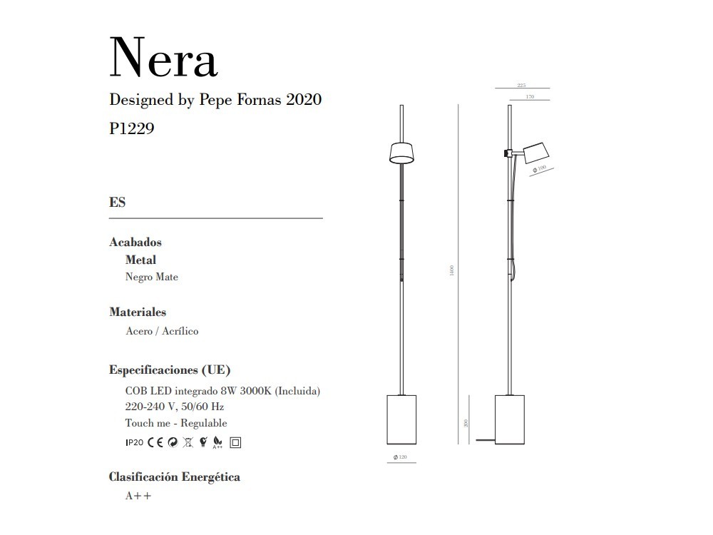 Lámpara de pie Nera Aromas del Campo - 7