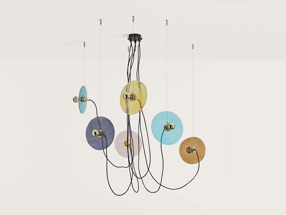 Lámpara de techo con seis portalámparas Fest Aromas del Campo - 1