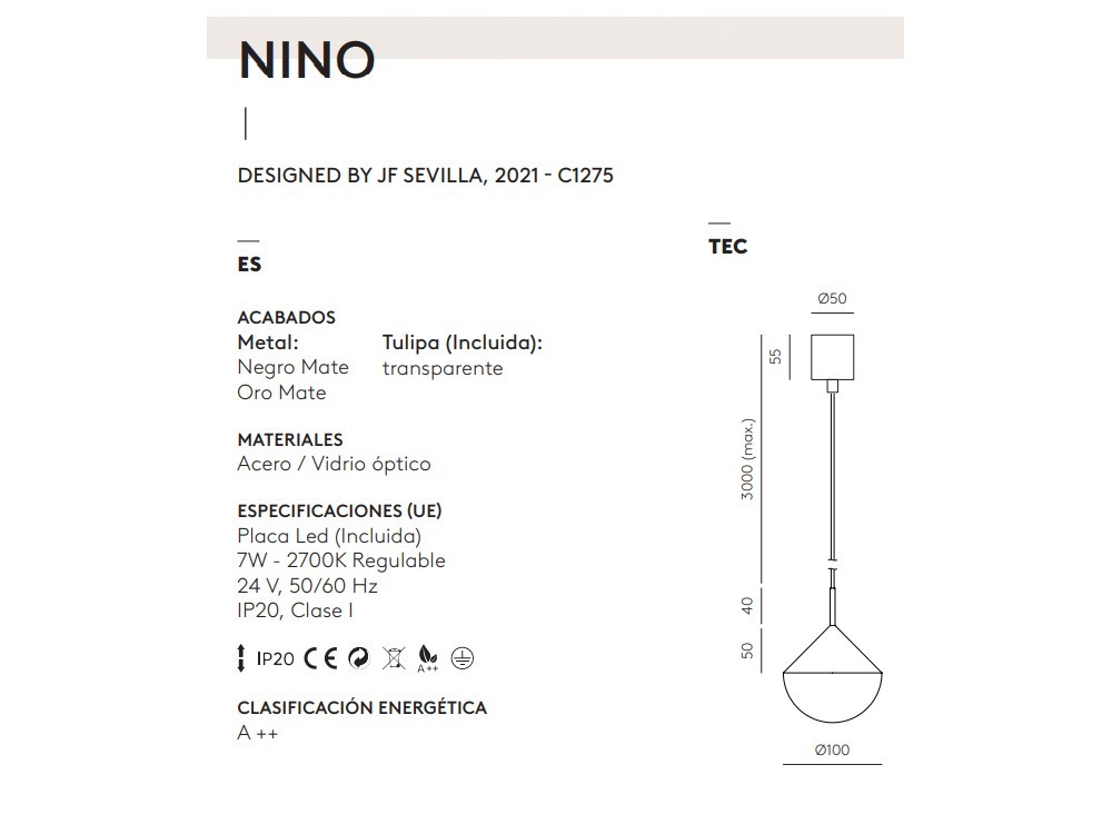 Lámpara de techo Nino Aromas del Campo - 7