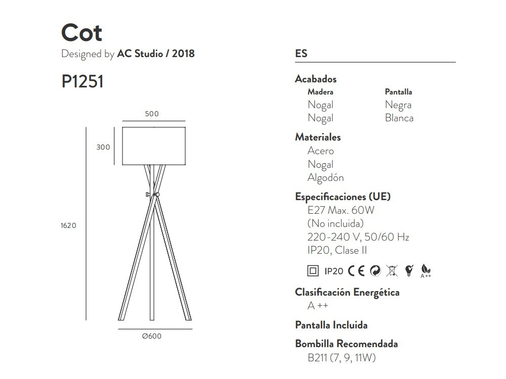 Lámpara de pie Cot Aromas del Campo - 5