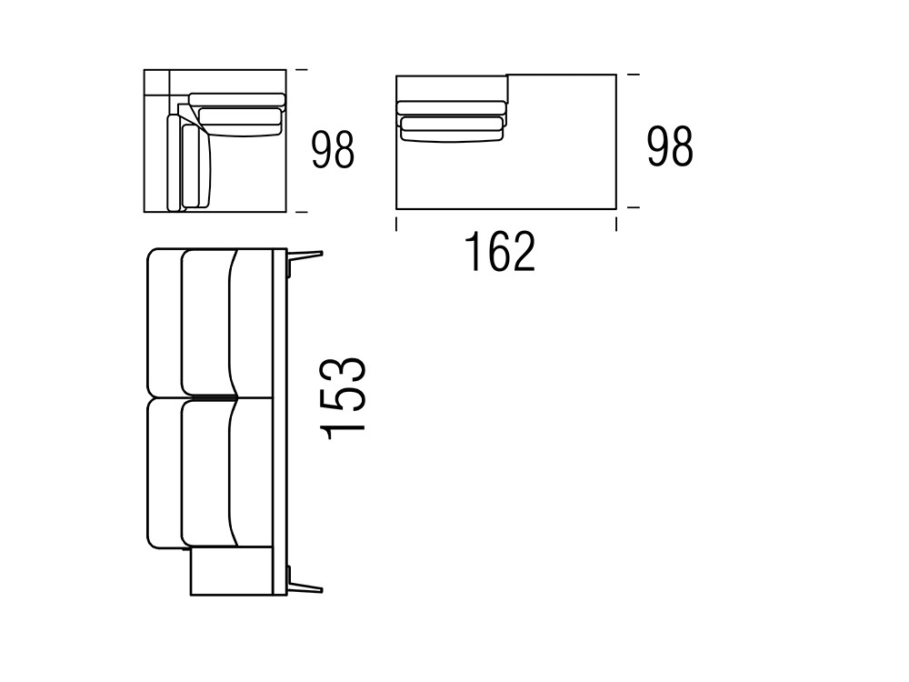 Sofá de diseño en esquina Inua Beltá & Frajumar - 6