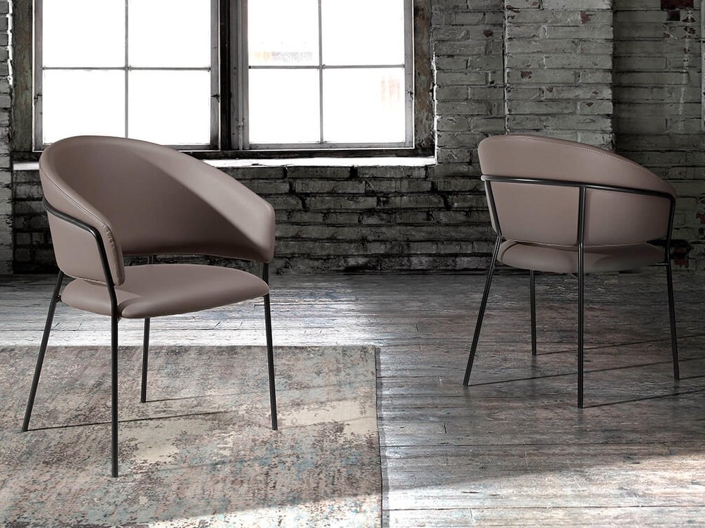 Silla tapizada en polipiel con diseño envolvente Ángel Cerdá 4088 Ángel Cerdá - 8