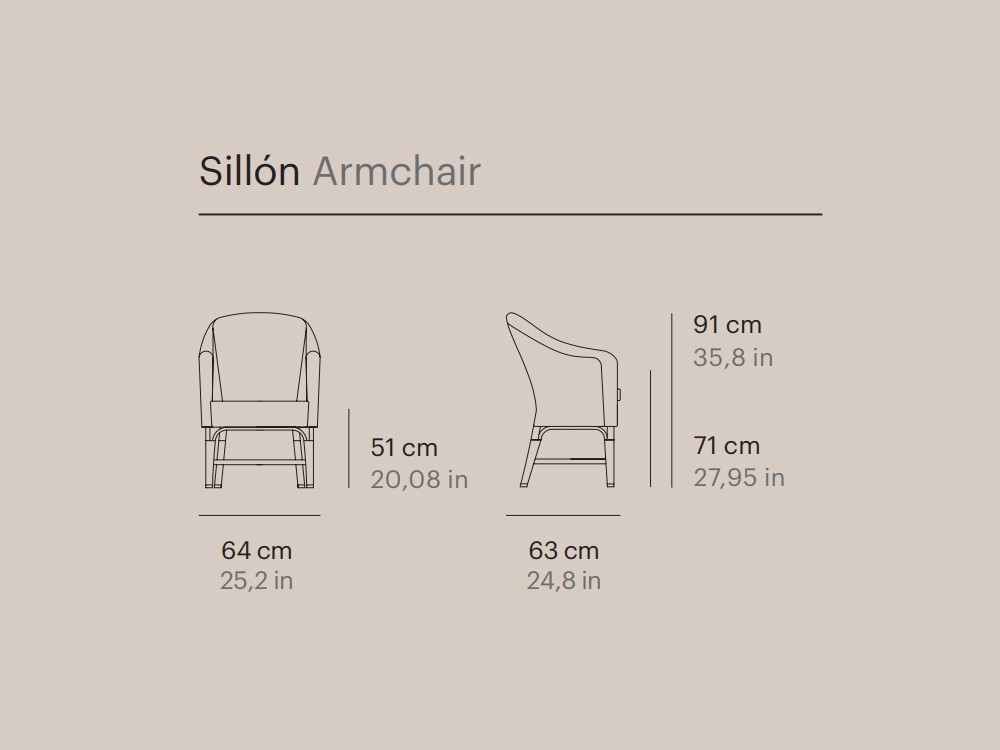 Sillón de fibra sintética Alga Point - 19