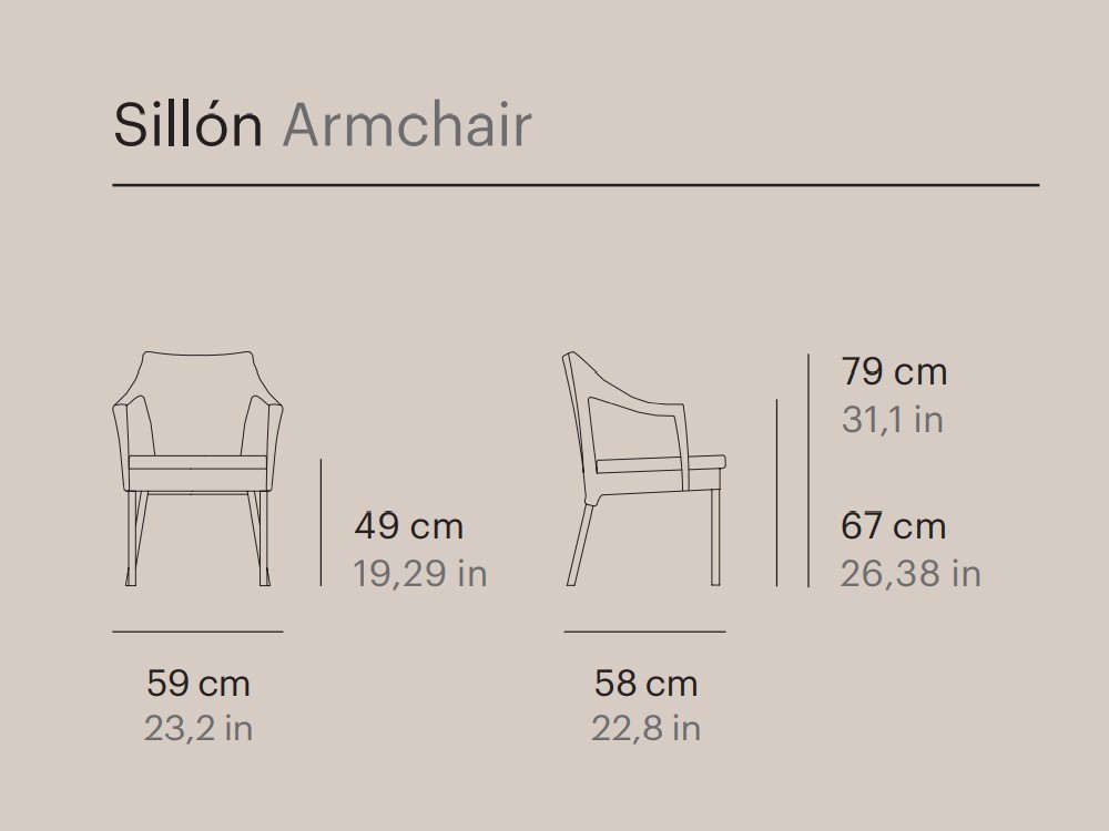 Silla con brazos de exterior Caddie Point Point - 25