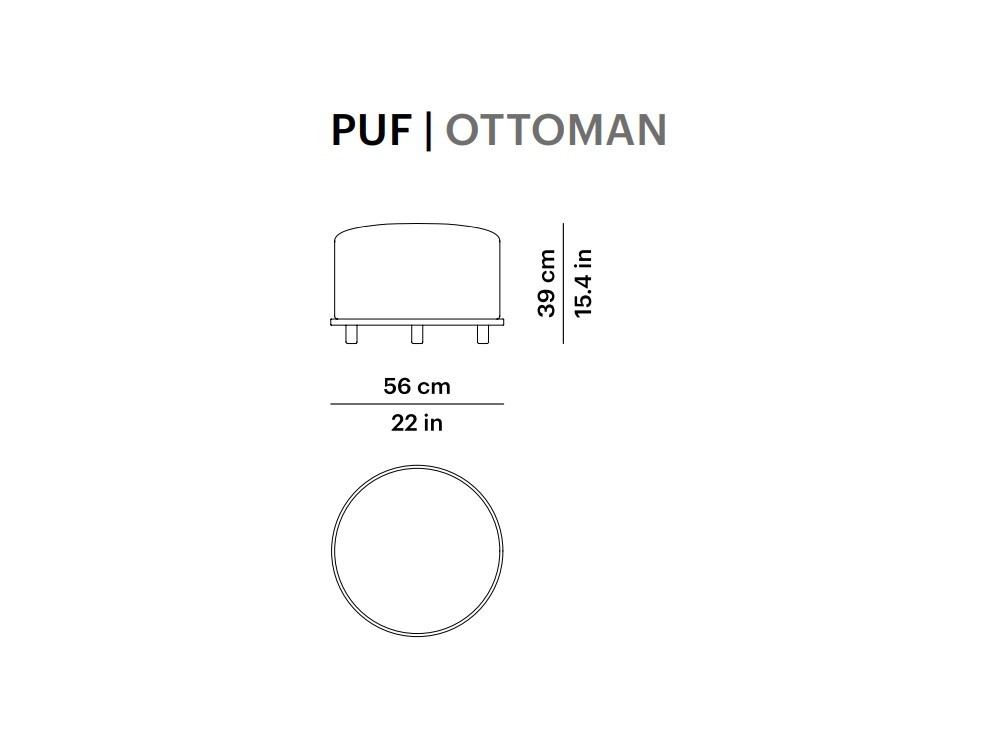 Puf para exterior fUp pequeño Point Point - 19