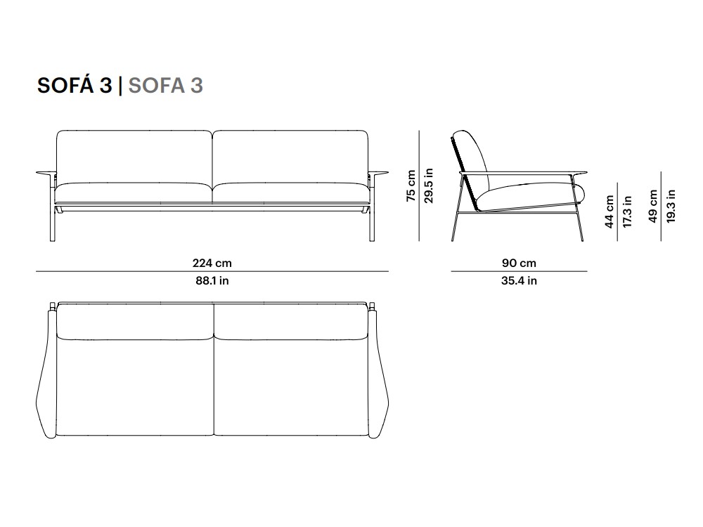 Sofá para exterior City Point Point - 48