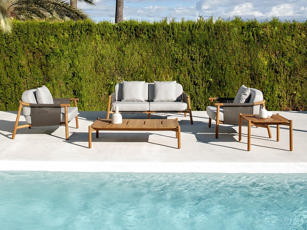 Sillón de madera de teca Hamp Point Point - 27