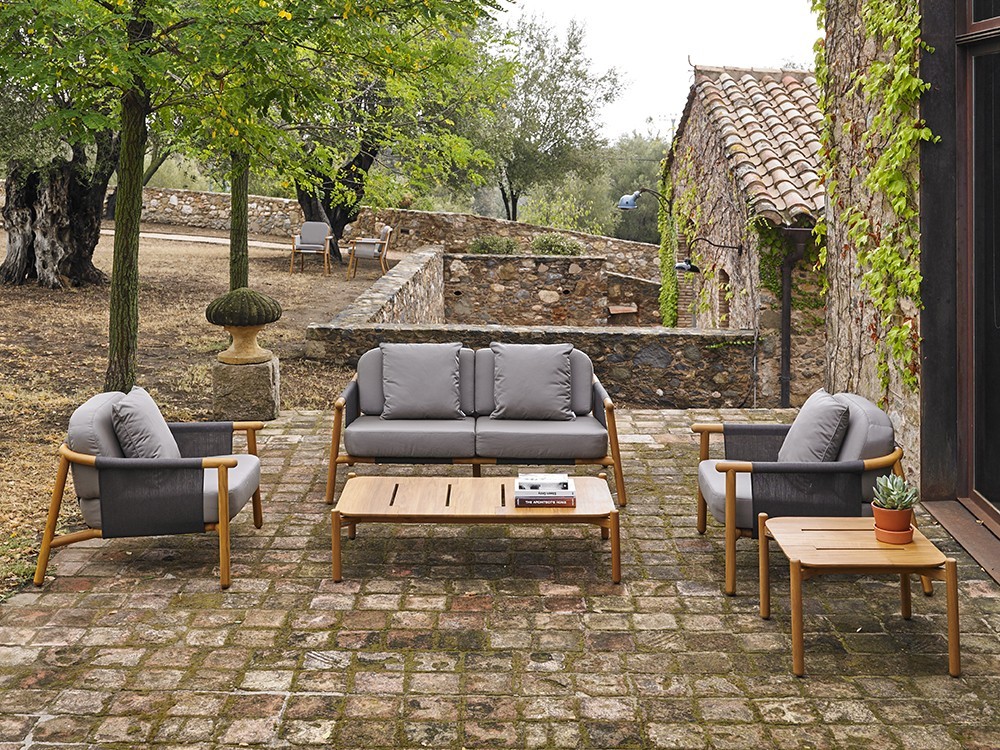 Sillón de madera de teca Hamp Point Point - 26