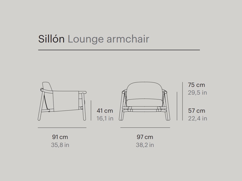 Sillón de madera de teca Hamp Point Point - 25