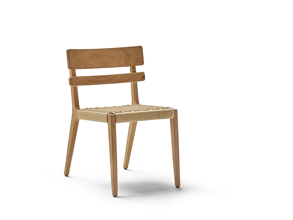 Silla de madera de teca Paralel Point Point - 1
