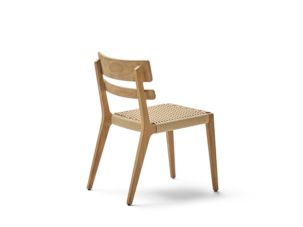Silla de madera de teca Paralel Point Point - 4