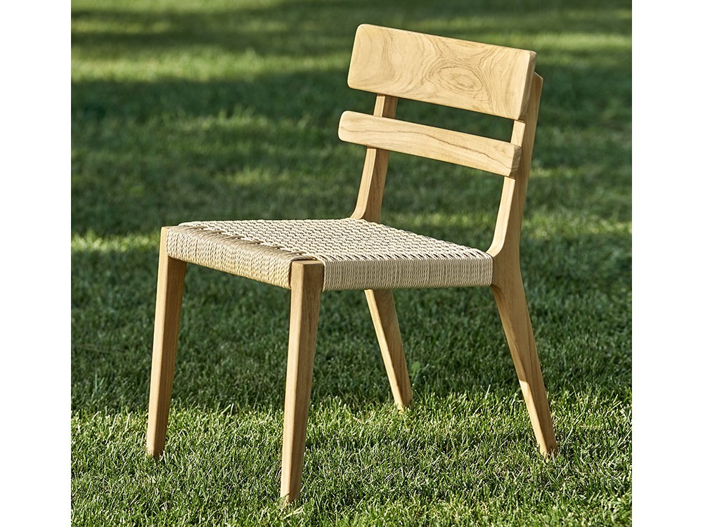 Silla de madera de teca Paralel Point Point - 8