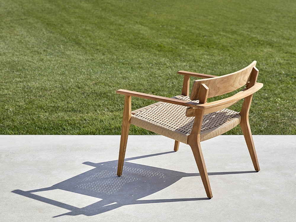 Sillón club de madera de teca Paralel Point Point - 11