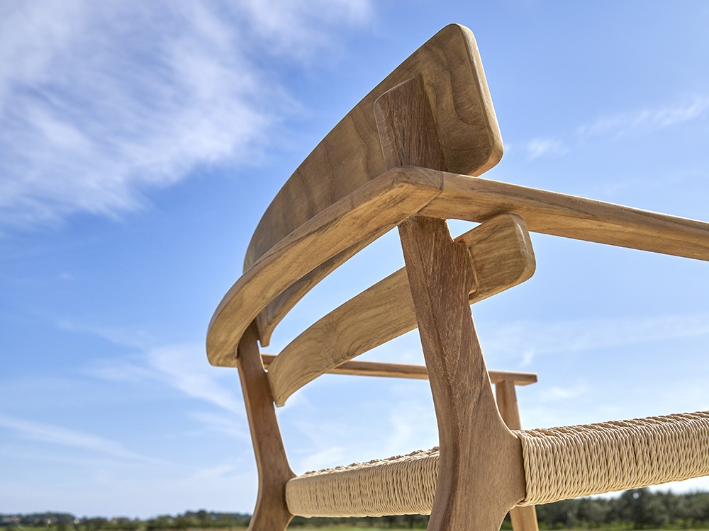 Sillón club de madera de teca Paralel Point Point - 8