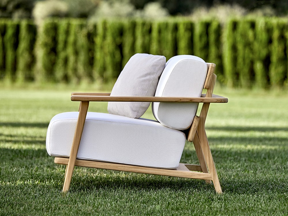 Sillón de madera de teca Paralel Point Point - 8