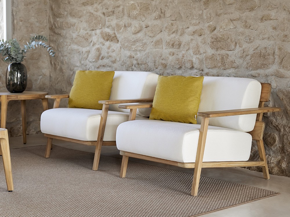 Sillón de madera de teca Paralel Point Point - 9